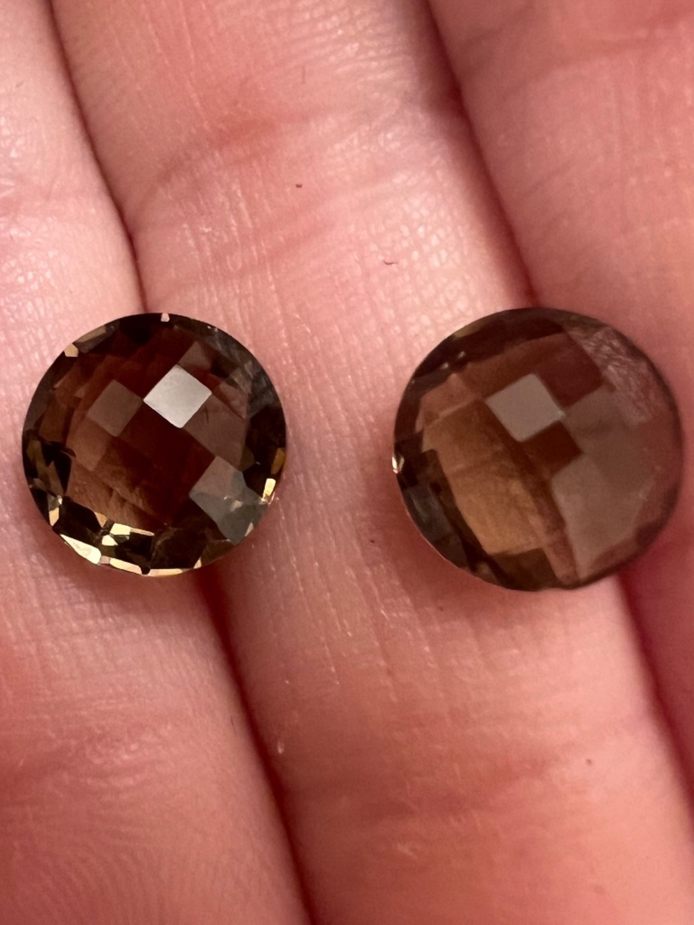 5.11ct pair of genuine smoky quartz from levian